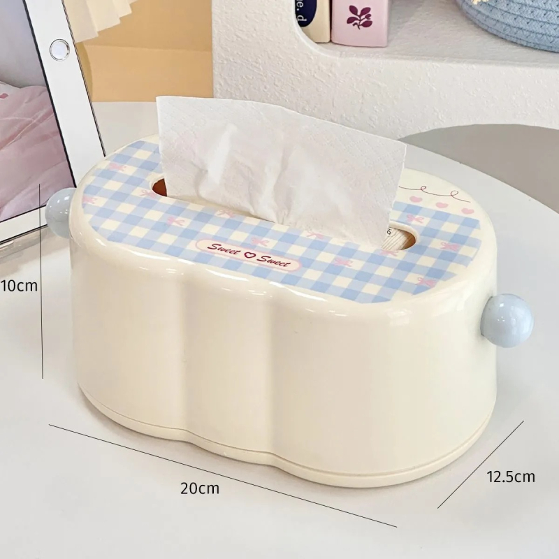 Shunran Cutie pentru șervețele de hârtie - Design modern simplu, din plastic, Modelul 1067, multifuncțională, potrivită pentru mașină, sufragerie și baie