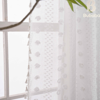 Poliestera aizkari ar augu rakstu balkonam un grīdas līdz griestiem logiem, pilnīga aizklāšana 90–100%, Cloth daddy