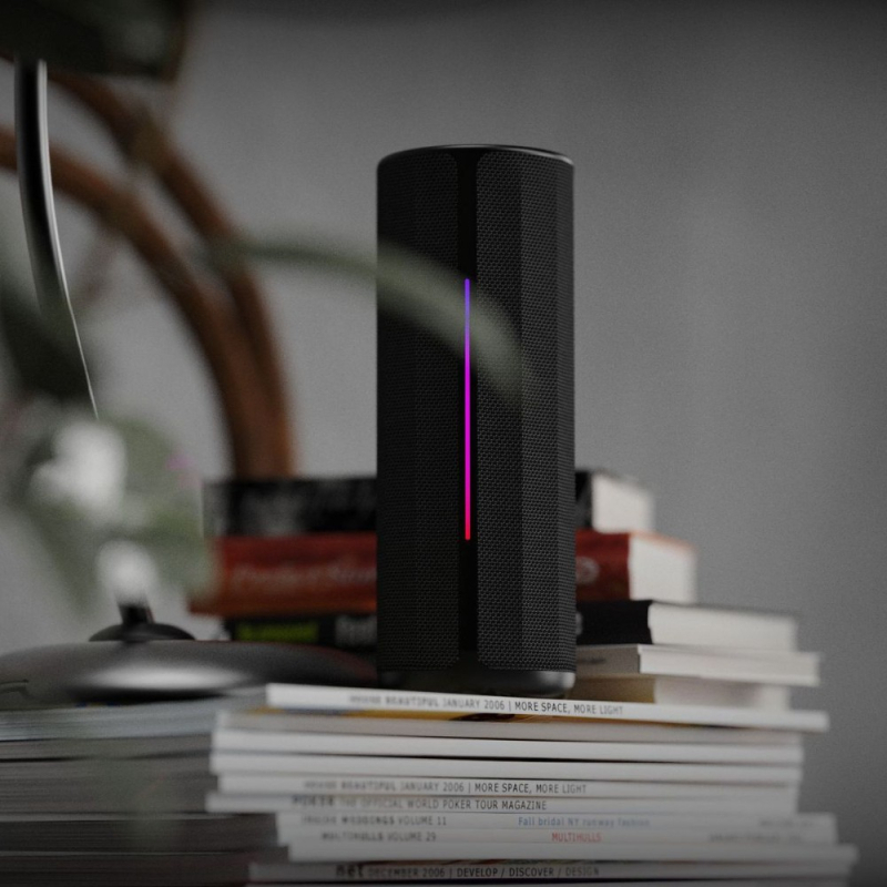 Difuzor Bluetooth cu două difuzoare, baterie încorporată 1200–2000mAh, 10W putere, Bluetooth 5.3, rază de acțiune 10 m