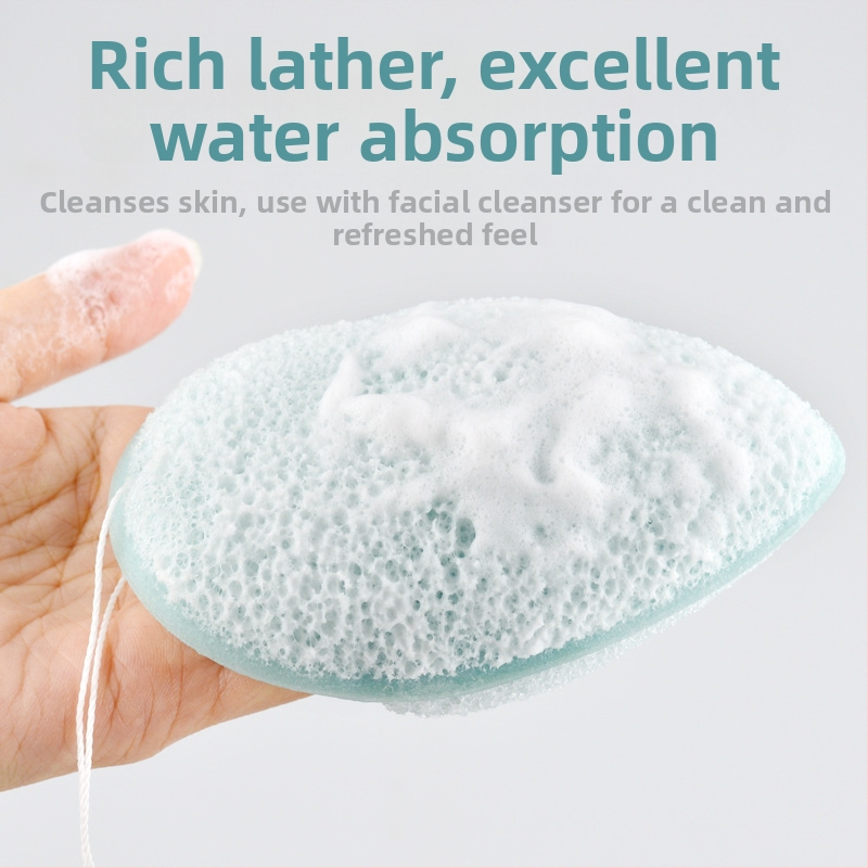 Marion kozmetický set nástrojov: špongia na umývanie tváre, špongia na odstraňovanie make-upu, čistiaca špongia, pás na čistenie tváre so šnúrou — hydrofilný polyuretán