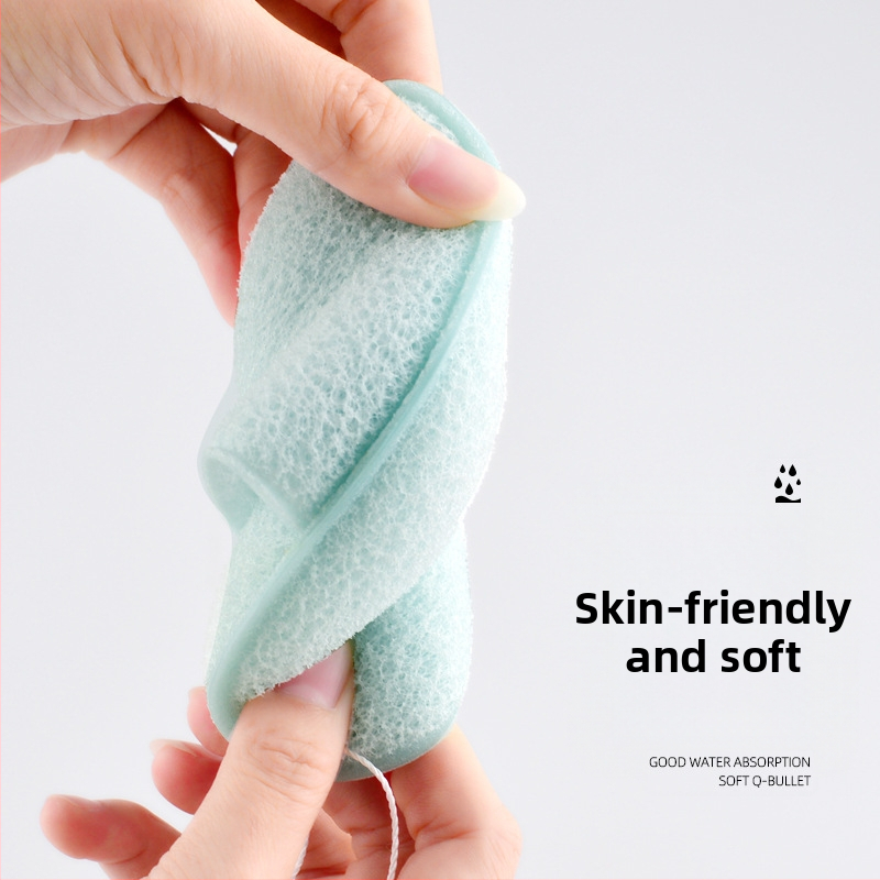 Marion kozmetický set nástrojov: špongia na umývanie tváre, špongia na odstraňovanie make-upu, čistiaca špongia, pás na čistenie tváre so šnúrou — hydrofilný polyuretán