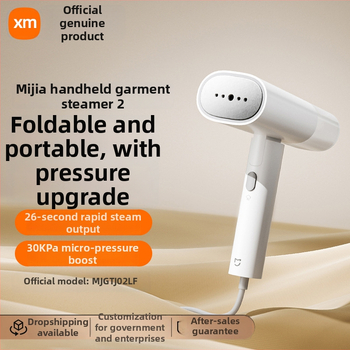 Rokas drēbju tvaika gludināšanas ierīce, saliekama, 1300 W, 110–240 V, tvertnes tilpums līdz 0,8 l, 2 tvaika režīmi