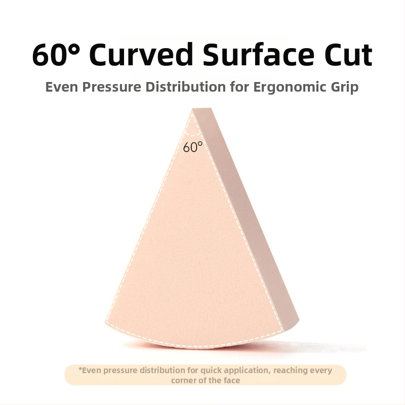 Jednorazový trojuholníkový špongový puff na púder, suché aj mokré použitie, materiál: špong, 15 kusov v balení