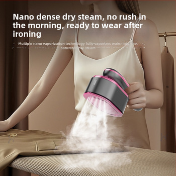 Rokas drēbju tvaika gludināšanas iekārta, portatīva ar 3 temperatūras iestatījumiem, alumīnija liešanas tvertne, 110/220V AC barošana, tilpums zem 0,8 L