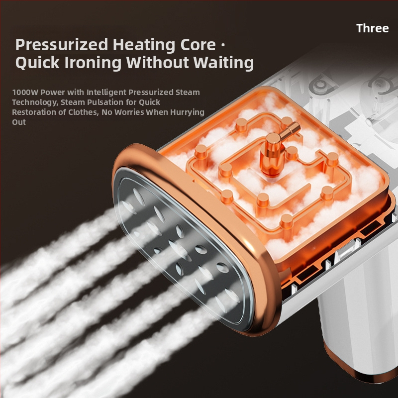 Amoi rokas gludināšanas iekārta drēbēm ar tvaiku – 1000W, 111–240V, nerūsējošā tērauda iekšējais, tilpums <0,8L