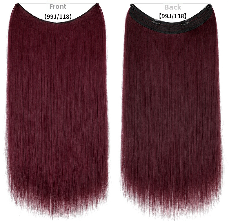 Moteriška plaukų peruka su tiesiais plaukais, aukštos temperatūros pluoštas, modelis su tinkline juosta, galima dažyti