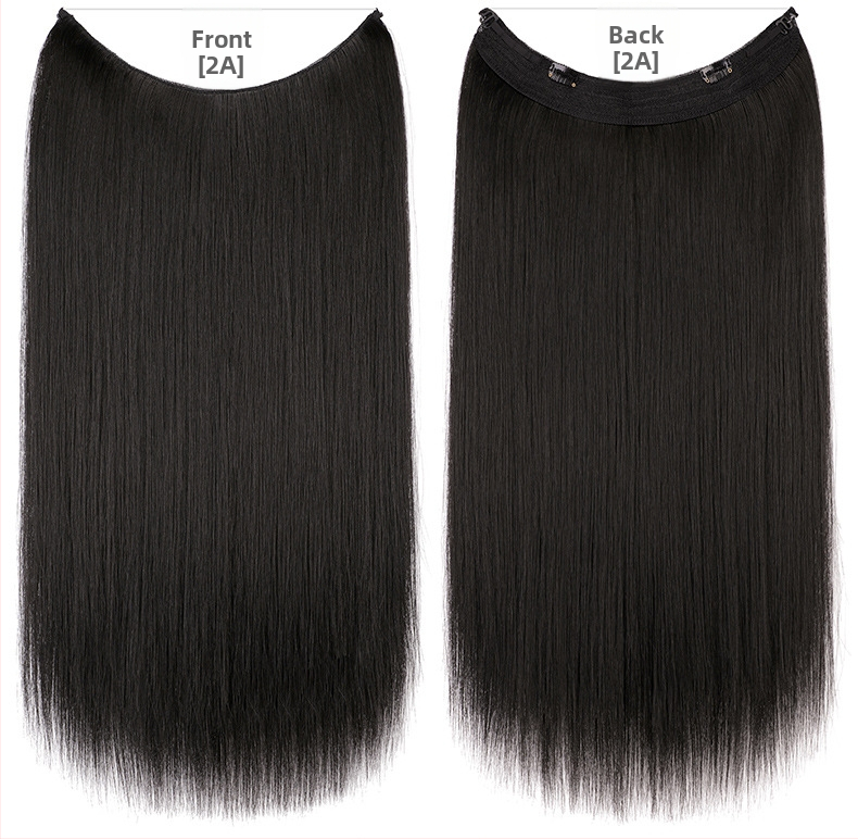 Moteriška plaukų peruka su tiesiais plaukais, aukštos temperatūros pluoštas, modelis su tinkline juosta, galima dažyti