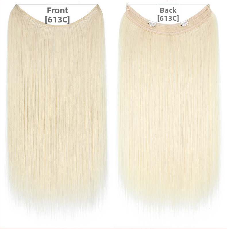 Moteriška plaukų peruka su tiesiais plaukais, aukštos temperatūros pluoštas, modelis su tinkline juosta, galima dažyti