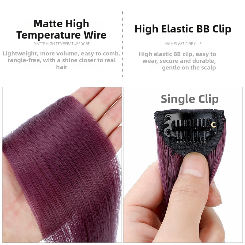 Перука за жени с дълги къдрави кичури, клип-ин, обемна, може да се боядиса, термоустойчива синтетика