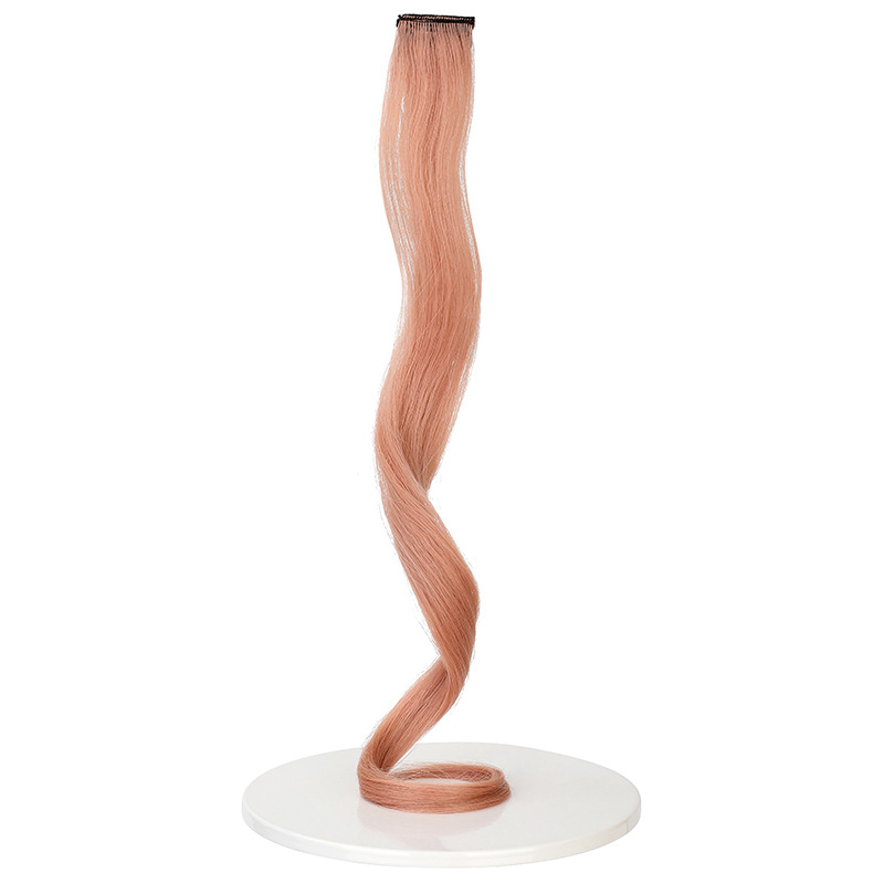 Перука за жени с дълги къдрави кичури, клип-ин, обемна, може да се боядиса, термоустойчива синтетика