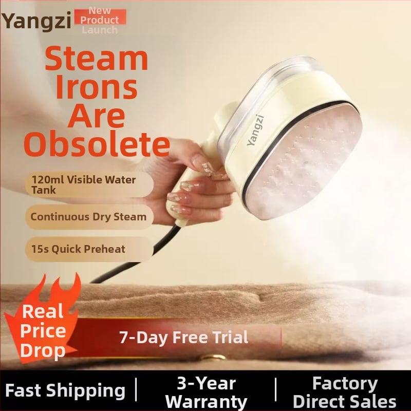 Pārvietojams tērpu tvaika gludināmais – rokas, mājas lietošanai, 1200W, 111–240V, tvertne ≤0,8 L, saliekams, 3 temperatūras līmeņi