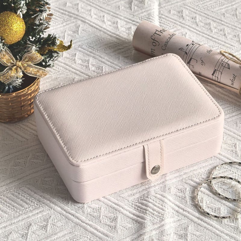 Portatīvā divlīmeņu PU ādas juvelierizstrādājumu kastīte, ūdensizturīga, juvelierizstrādājumu uzglabāšanai