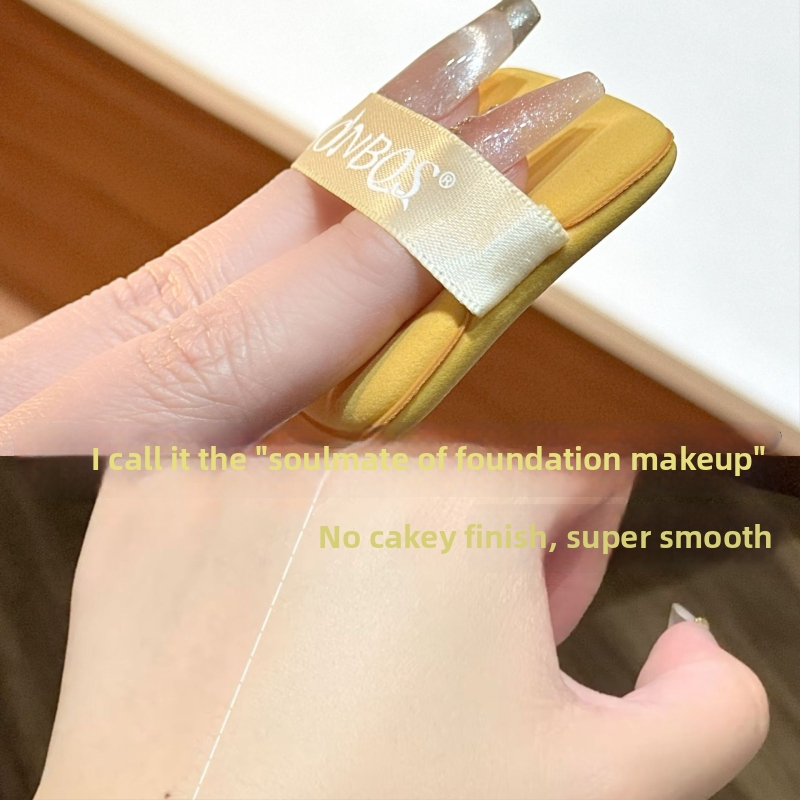 Hubka na make-up na tekutý základ, dvojité použitie (suché/mokré), hydrofilný materiál bez latexu, tvar trojuholníka a kvapky, 6 kusov Jiaoposi
