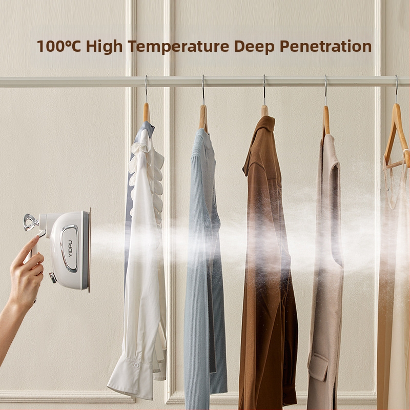 Yidepu kaasaskantav riideid aurutin, 1000 W, 111–240 V AC, veepaak 0,9–1,3 L, teise taseme temperatuuri seadistus