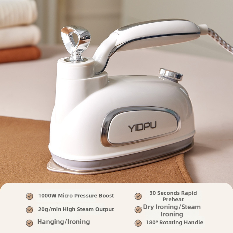 Yidepu rokas drēbju tvaika gludināšanas ierīce, 1000 W, AC 111–240 V, ūdens tvertnes tilpums 0,9–1,3 L, temperatūras regulēšana otrajam līmenim