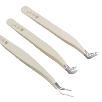 Yuxiaoya ripsmete pintsetid, aeglase paljundamise tehnikaga ja suleklipiga, roostevaba teras, algajate tööriistad, päritolu Guangzhou