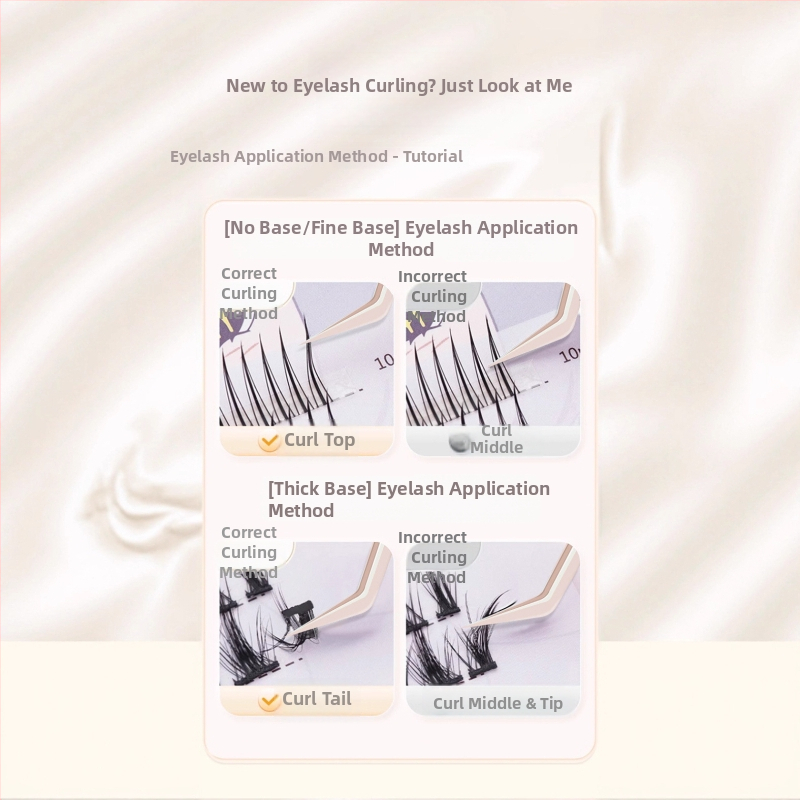 Sandi yipin skropstu pincetes falsajām skropstām, 7 forma, spalvu klips, nerūsējošais tērauds