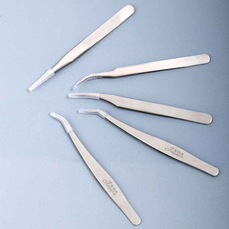 Pinceta za trepavice od nehrđajućeg čelika, šiljasti vrh, medicinska uporaba