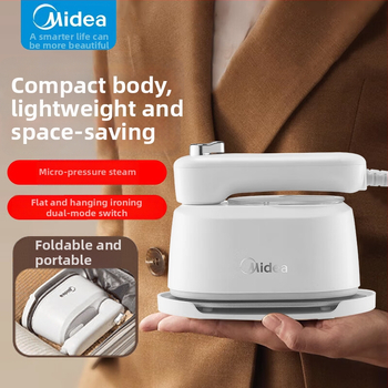 Midea rokas tvaika gludināšanas ierīce drēbēm, pārnēsājama, 1100W, spriegums 111–240V, ūdens tvertnes tilpums <0,8 L, mehāniskā darbība