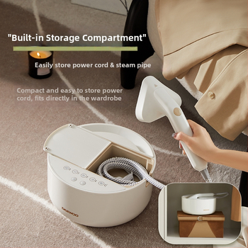 Daewoo Roku tērpu tvaika gludināšanas ierīce – USB barošana, 2180W, 0.8L tilpums, saliekama, 5+ temperatūras līmeņi