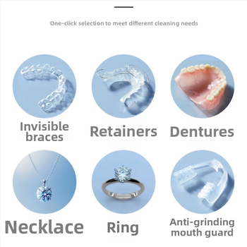 Ultraheli puhastusmasin breketitele, retaineritele, prillidele ja juveelidele – kodune mitmeotstarbeline puhastusmasin, USB toide, 12V, 20W, 300 ml