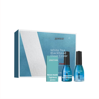 Teekstraktiga mustade laikude eemaldamise mask – kolmeosaleline komplekt, T-tsooni hooldus, pooride ahendamine, sebumi kontroll, niisutus