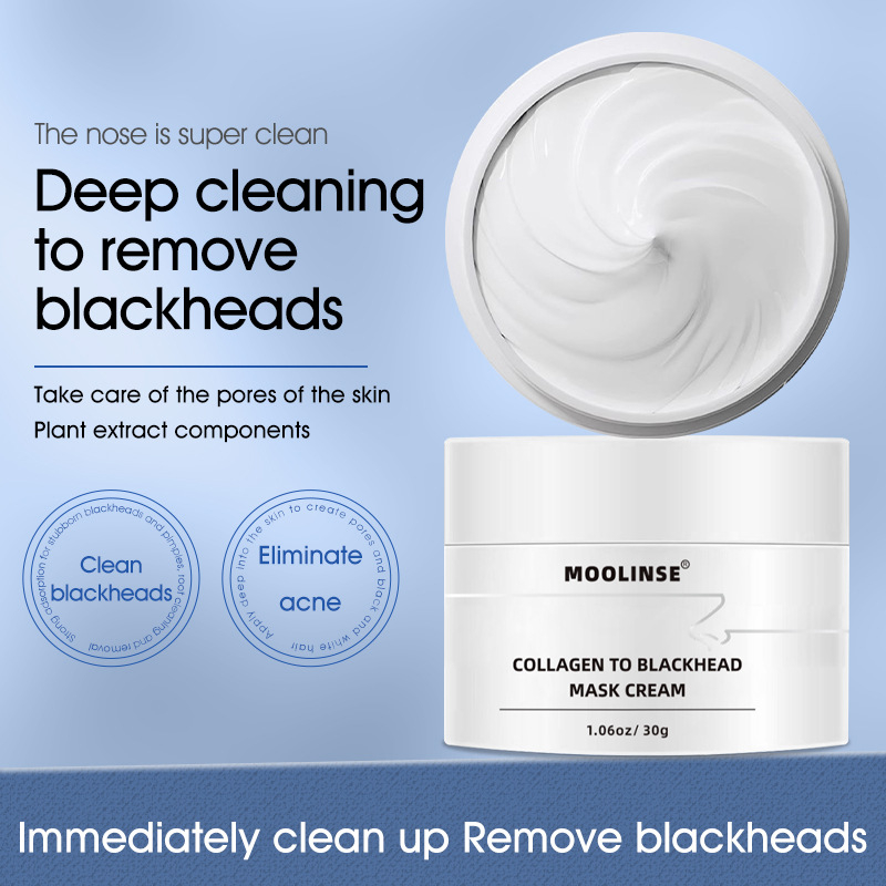 Kolageninė nosies kaukė nuo juodųjų dėmių – šveitimas, porų susiaurinimas, juodųjų dėmių šalinimas – T zonos priežiūra