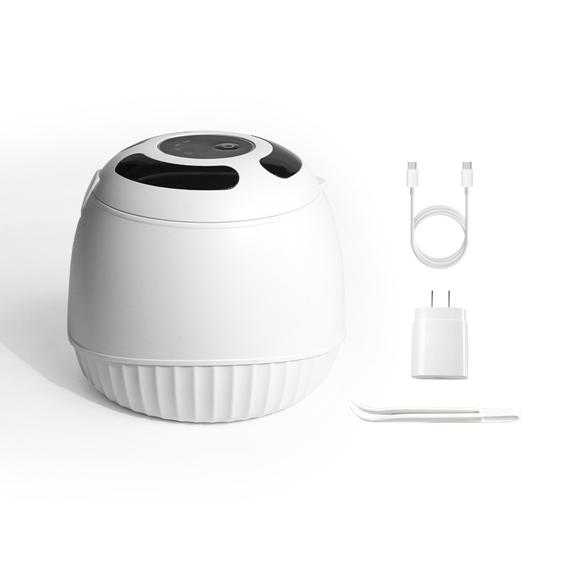 Mașină de curățare cu ultrasunete pentru uz casnic, 45 kHz, alimentare USB, 12V, 300 ml, pentru curățarea protezelor și bijuteriilor