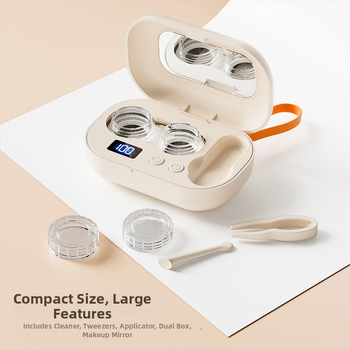 Kaasaskantav mini elektriline kontaktläätsede puhastusmasin — mehaaniline töö, USB toiteallikas, 5 V, 5 W, maht kuni 300 ml