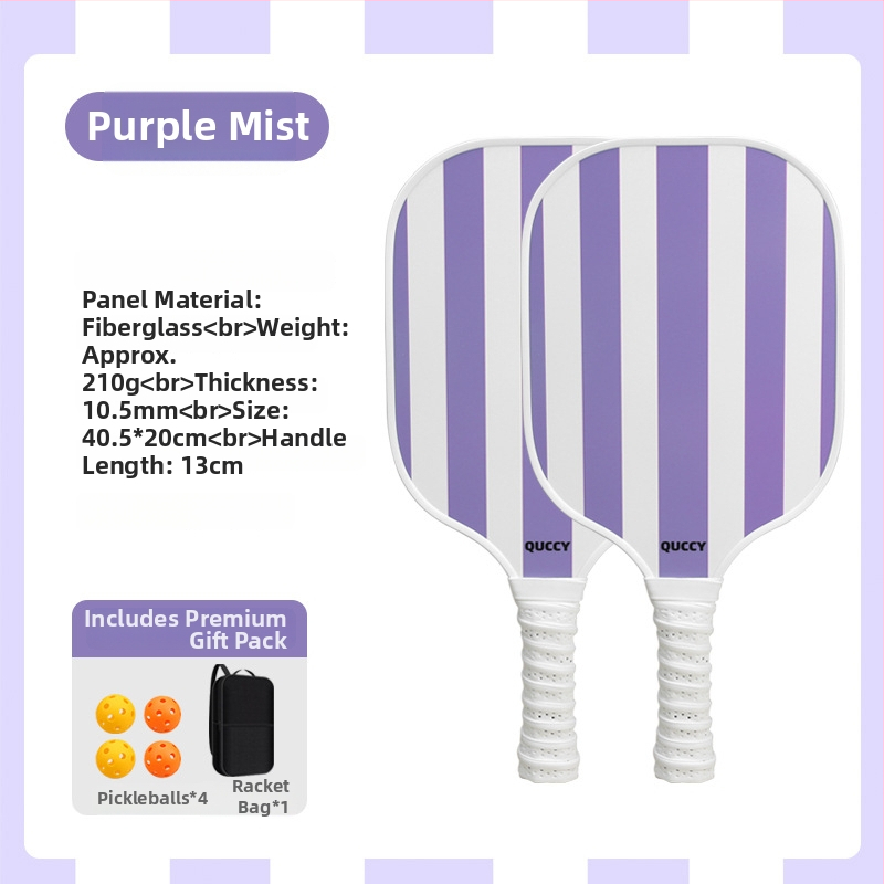 Pickleballi rekettide komplekt - süsinikfiiber rekettid, bränd Neli, 210 g iga reketi kohta; sisaldab 2 rekette, 4 palli ja kotti, kogukaal 540 g