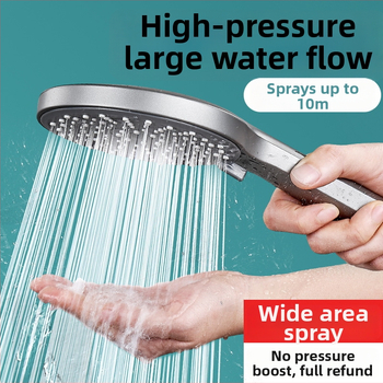 LD-233HU-1 Κεφαλή ντους υπό πίεση – Λειτουργία βροχής, Ανοξείδωτος χάλυβας, Κυκλικό σχήμα, Χειροκίνητη εγκατάσταση, Λειτουργεί με ζεστό και κρύο νερό