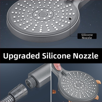 LD-233HU-1 Κεφαλή ντους υπό πίεση – Λειτουργία βροχής, Ανοξείδωτος χάλυβας, Κυκλικό σχήμα, Χειροκίνητη εγκατάσταση, Λειτουργεί με ζεστό και κρύο νερό