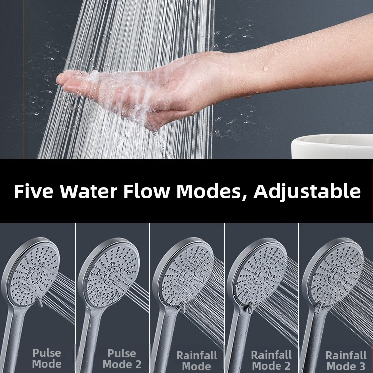 LD-233HU-1 Κεφαλή ντους υπό πίεση – Λειτουργία βροχής, Ανοξείδωτος χάλυβας, Κυκλικό σχήμα, Χειροκίνητη εγκατάσταση, Λειτουργεί με ζεστό και κρύο νερό