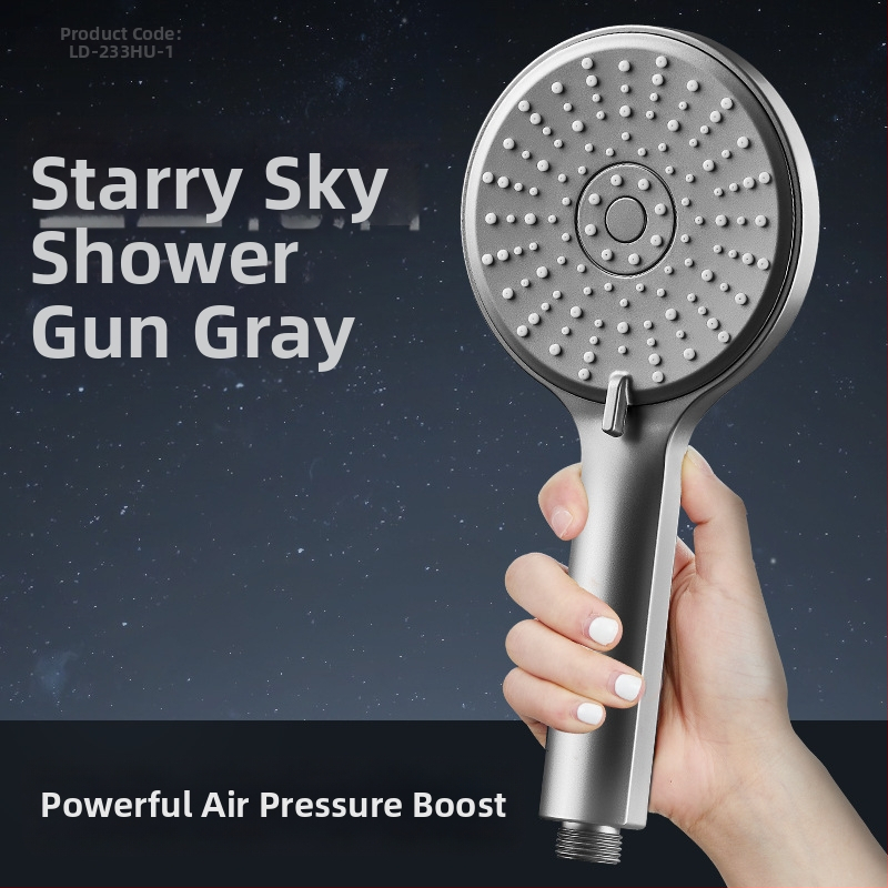 LD-233HU-1 Κεφαλή ντους υπό πίεση – Λειτουργία βροχής, Ανοξείδωτος χάλυβας, Κυκλικό σχήμα, Χειροκίνητη εγκατάσταση, Λειτουργεί με ζεστό και κρύο νερό