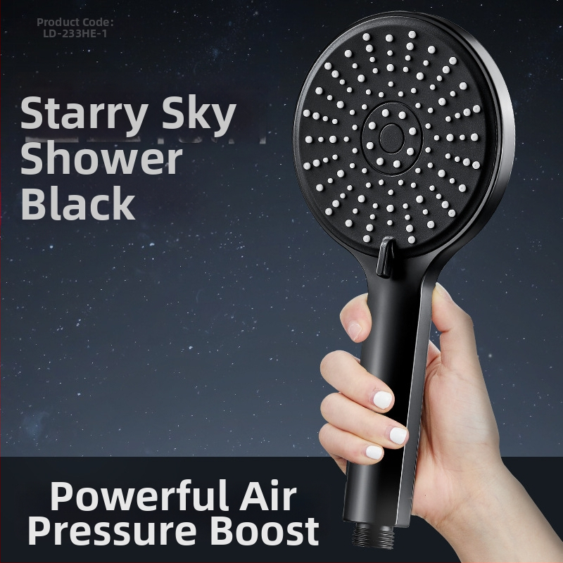 LD-233HU-1 Κεφαλή ντους υπό πίεση – Λειτουργία βροχής, Ανοξείδωτος χάλυβας, Κυκλικό σχήμα, Χειροκίνητη εγκατάσταση, Λειτουργεί με ζεστό και κρύο νερό