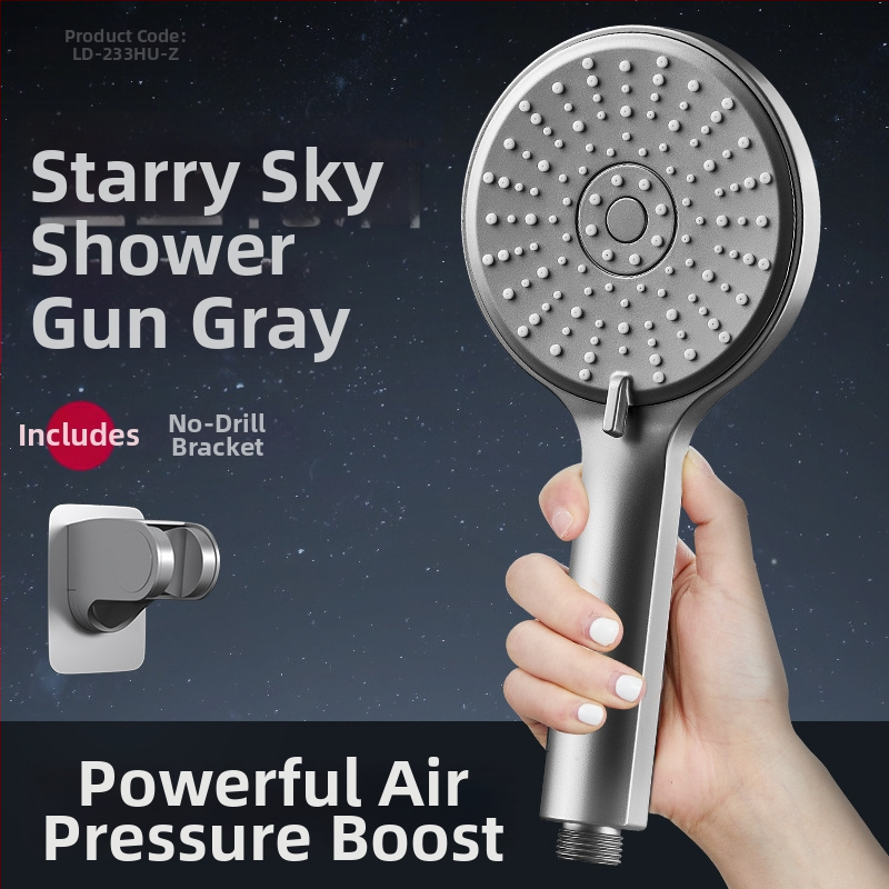 LD-233HU-1 Κεφαλή ντους υπό πίεση – Λειτουργία βροχής, Ανοξείδωτος χάλυβας, Κυκλικό σχήμα, Χειροκίνητη εγκατάσταση, Λειτουργεί με ζεστό και κρύο νερό