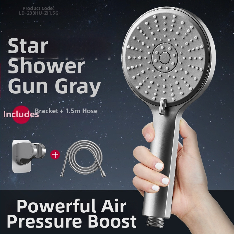 LD-233HU-1 Κεφαλή ντους υπό πίεση – Λειτουργία βροχής, Ανοξείδωτος χάλυβας, Κυκλικό σχήμα, Χειροκίνητη εγκατάσταση, Λειτουργεί με ζεστό και κρύο νερό