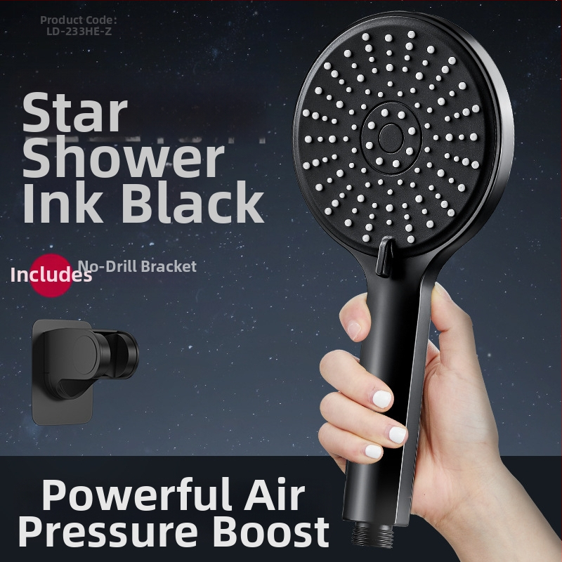 LD-233HU-1 Κεφαλή ντους υπό πίεση – Λειτουργία βροχής, Ανοξείδωτος χάλυβας, Κυκλικό σχήμα, Χειροκίνητη εγκατάσταση, Λειτουργεί με ζεστό και κρύο νερό