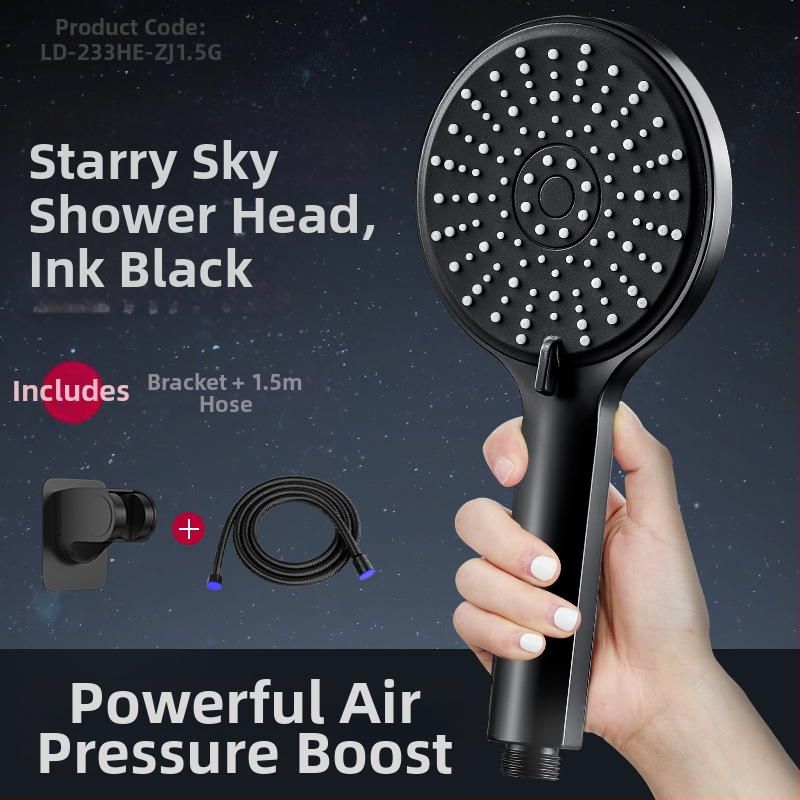 LD-233HU-1 Κεφαλή ντους υπό πίεση – Λειτουργία βροχής, Ανοξείδωτος χάλυβας, Κυκλικό σχήμα, Χειροκίνητη εγκατάσταση, Λειτουργεί με ζεστό και κρύο νερό