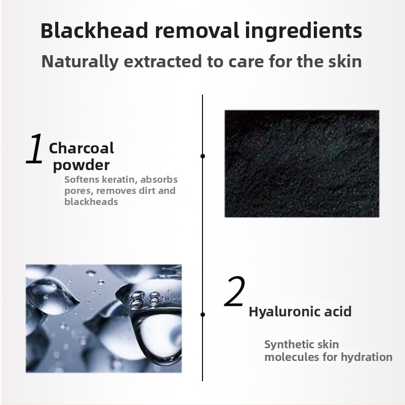 Kniyea Mască pentru nas cu cărbune din bambus – îndepărtare puncte negre, curățare profundă a porilor, peel-off