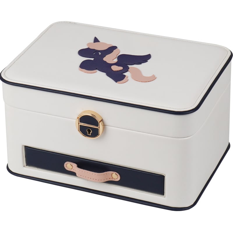 Juvelyrinių dėžučių su vienaragio motyvu, didelė talpa, anime raštas, Cortical medžiaga