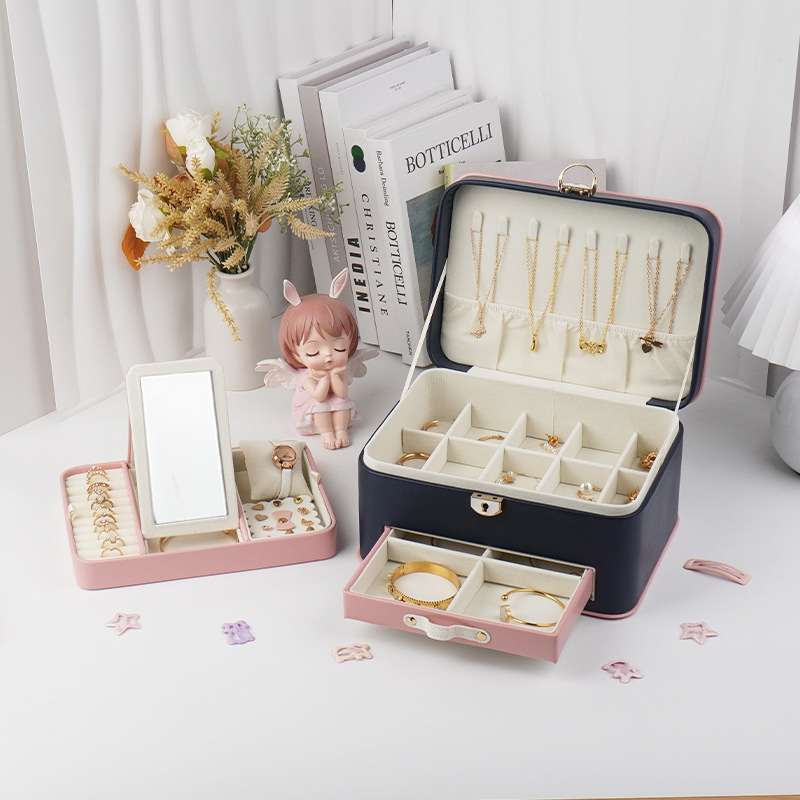 Juvelyrinių dėžučių su vienaragio motyvu, didelė talpa, anime raštas, Cortical medžiaga