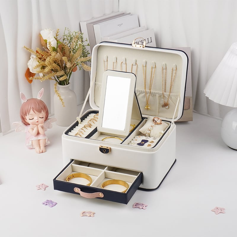 Juvelyrinių dėžučių su vienaragio motyvu, didelė talpa, anime raštas, Cortical medžiaga