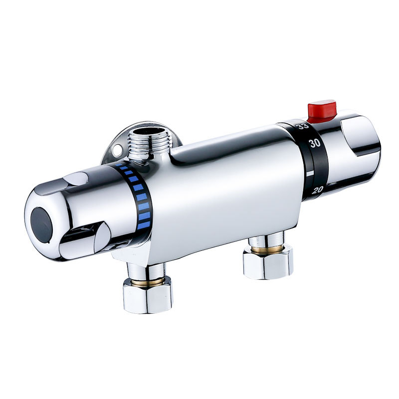 Θερμοστατικός διανομέας ανάμιξης νερού, μοντέλο 5541, χαλκός, λειτουργία 80°C, επίτοιχος εγκατάσταση, κεραμικός πυρήνας βαλβίνας