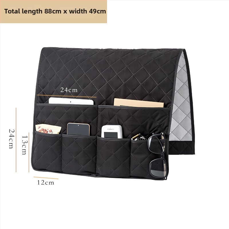 Uzglabāšanas pakaramais organizators — Liela SF pakarināmā soma, materiāls Chun yafang, vienkāršs un mūsdienīgs plakanais dizains, daudzfunkcionāls žurnāliem, tālvadības pultīm, kosmētikai un grāmatām.