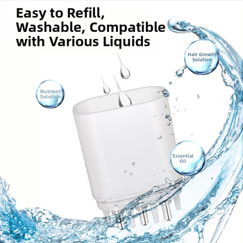 Aplicator pentru scalp - ABS Plastic, Model A-809, Capacitate 12 ml, 6 Orificii de ieșire a lichidului, Calmarea scalpului