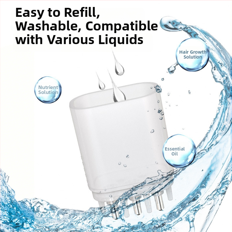 Aplicator pentru scalp - ABS Plastic, Model A-809, Capacitate 12 ml, 6 Orificii de ieșire a lichidului, Calmarea scalpului