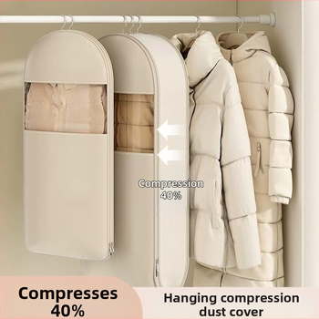 Kabanti apģērbu uzglabāšanas soma – satīna audums, putekļu drošs, mitruma izturīgs, vienkāršs un mūsdienīgs stils, uzglabāšanai guļamistabā