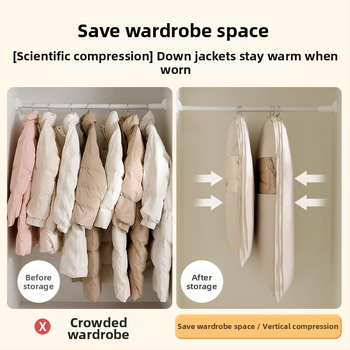 Kabanti apģērbu uzglabāšanas soma – satīna audums, putekļu drošs, mitruma izturīgs, vienkāršs un mūsdienīgs stils, uzglabāšanai guļamistabā