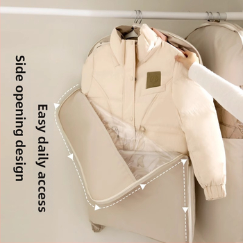 Kabanti apģērbu uzglabāšanas soma – satīna audums, putekļu drošs, mitruma izturīgs, vienkāršs un mūsdienīgs stils, uzglabāšanai guļamistabā